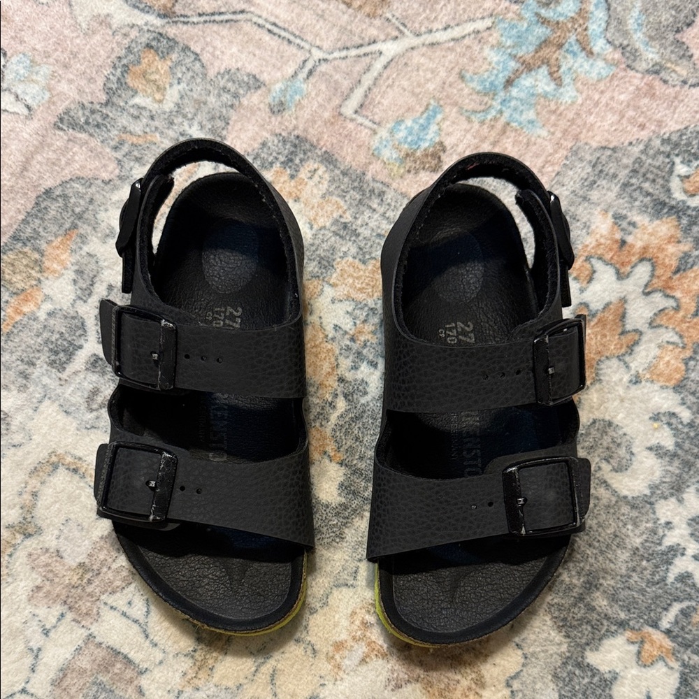 Birkenstock: Black Kids Sandals
